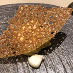 厨翠山   - 前菜ーとうきびすふぉるまーと、北寄さらだ、焼きとうきび、ばたー醤油そーす　と　ワイン