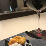 厨翠山   - 雲丹とワイン