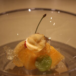 厨翠山   - 季節のふるーつ　ぜりー掛け　めろん