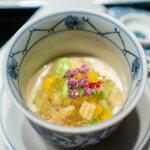 USHIGORO S. - 夏野菜と焼き茄子ピューレのサラダ