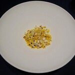 abysse - 白海老 玉蜀黍 黄パプリカ ヒヨコ豆