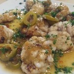 ワイン食堂 イナセヤ キッチン - 白子のムニエル オリーブとケッパーのソースで