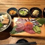 海鮮山 - 「海鮮丼」のセパレート、貝ヌキ