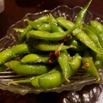 hide’s dining 遊 - ガーリック枝豆。無限ビールの元。