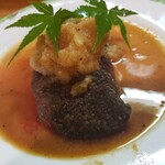 hide’s dining 遊 - 鹿のソテー。名物メニュー。