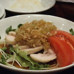 唐山房 - 蒸しどりのネギソース　580円