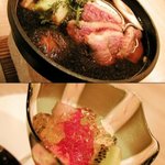 Kisala - 5/19ランチ“鴨すき焼き、苺・キウイ梅酒ゼリー”