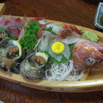 民宿　菊水 - 船盛三人前　メインはカサゴ