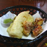 民宿　菊水 - 天麩羅　揚げたてでした。