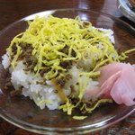 民宿　菊水 - 郷土食のちらし寿司。鯖のソボロがかかってます
