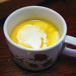 民宿　菊水 - 冷製ポタージュ　牛乳味で魚臭さを口直し