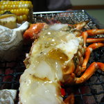 民宿　菊水 - 伊勢海老　結構、大き目の伊勢海老でした。