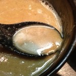 麺屋 立葵 - 胡麻坦々つけめん、スープ