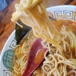 火門拉麺 - 細麺です