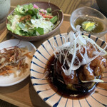 Kokutou - 主菜が選べる御膳、もう1つはトロトロ茄子の黒酢豚を。