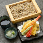 Tempura soba (assorted tempura, mori soba) (cold/hot)