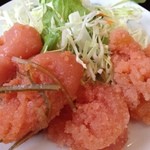 蔵出しめんたい本舗 - ５種類の明太は自由に取れます