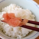 蔵出しめんたい本舗 - 白御飯がカッパカッパ