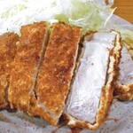 とんかつ とんき - 「特大とんかつ定食」のメイン