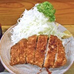 とんかつ とんき - 「特大とんかつ定食」のメイン