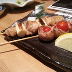 美味いもん処 手八 - トマト肉巻き＆ネギま！