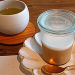 凪晴食堂 - デザートの黒糖ミルクプリン