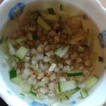 野の花庵 - 冷製そばの実スープ