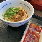 なか卯 - 麻辣冷やし坦々うどん＋麻辣ソース