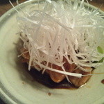 蕎麦ひら井 - ネギで鶏が見えない残念な写真