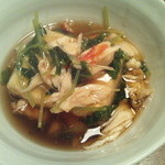 蕎麦ひら井 - 揚げだし豆腐カニ餡かけ