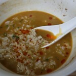 四川野郎 - 白ごま担々麺のスープにも後飯。