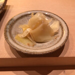 すゝき野 鮨金 - 新生姜のガリ