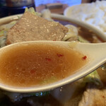 一発ラーメン はしご屋 - 辛増しスープ最高( ‘-^ )b