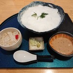 Tsukumo - 自然薯ムースの白いカレー蕎麦（温）御膳