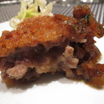 レストラン バカール - 伊万里牛のレア・メンチカツ、エシャロット・ソースで1