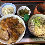 そば処 とう庵 - 豚丼セット＠830円