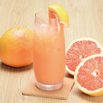 CAFE　VOIZ - ドリンク写真:しぼりたてピンクグレープフルーツジュース