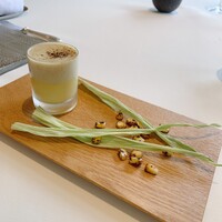 レストラン オオツ - 恵味ゴールドのスープ、焼きとうもろこし