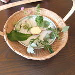森の香 菖蒲ご膳 - 朝採り山野草