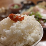 学大酒場エビス参 - タコさんウインナー大盛りご飯Σ(ﾟДﾟ)！※別名おとぎ話盛り おかず力と比例