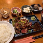 学大酒場エビス参 - やっぱり一番人気のこの子は牛ゲタカルビ網焼き定食♡