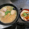 Ippuku Ramen - ラーメン　トッピング半熟煮玉子　ミニ叉焼丼