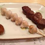 酒房しんせん - エゾシカ串といかとんび串