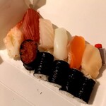 朝日鮨 - 中生寿し 1100円