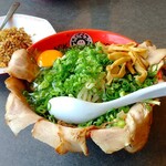 尾道ラーメン しょうや - 特製ぶらっくらーめん＋半チャーハン