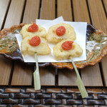 恵比寿 箸庵 - レンコン明太子串