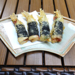 恵比寿 箸庵 - 鱚の梅しそ揚げ