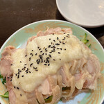 台湾料理 萬福 - 蒸し鶏のしょうがタレ