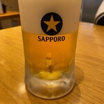 サーモンと海老と日本酒Bar 大衆酒場てっぺん - サッポロ生ビール
