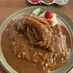 カレー＆コーヒーかわしま - カツカレー（¥1,050）+TP肉のせ（¥0）